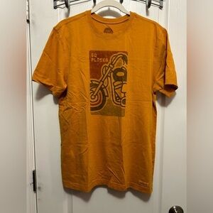 Life is Good Classic Fit motorcycle go places men’s Size Medium